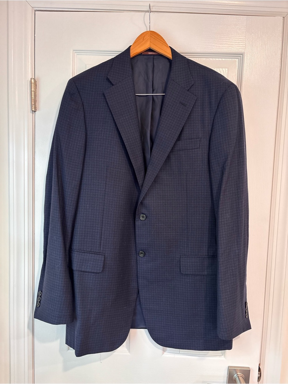 Hickey Freeman navy men's jacket size 42